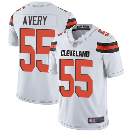 Cleveland Browns Genard Avery Men White Limited Jersey #55 NFL Football Road Vapor Untouchable->cleveland browns->NFL Jersey